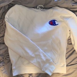 White champion hoodie
